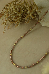 My Doris Plum Sparkle Facet Necklace