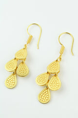 My Doris Gold Multi Tear Drop Earrings