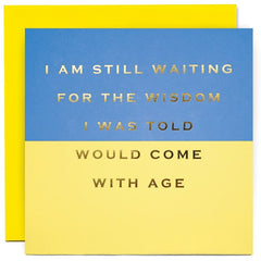 Susan O’Hanlon Waiting For Wisdom Birthday Card