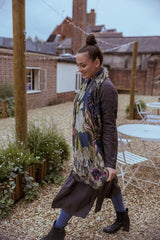One Hundred Stars Iris Blue Scarf
