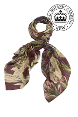 One Hundred Stars Iris Burgundy Scarf