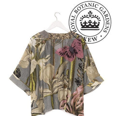 One Hundred Stars Iris Grey Kimono
