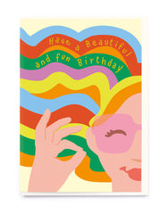 Noi Publishing Rainbow Hair Birthday card