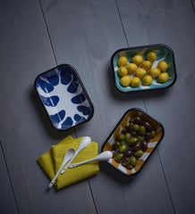 Kapka A Little Colour Small Blue Enamel Meze Plate