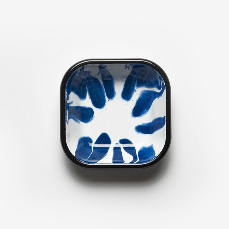 Kapka A Little Color Square Blue Meze Plate