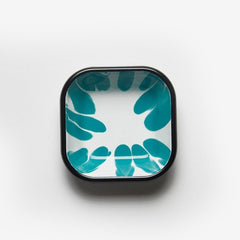 Kapka A Little Color Square Turquoise Meze Plate