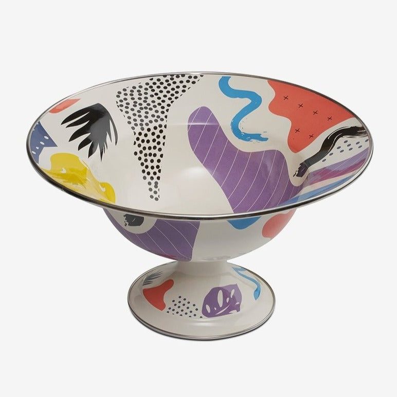 Kapka Flashback Footed Big Fruit Plate