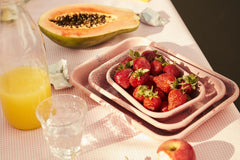 Kapka Flow Fest Small Pink Enamel Meze Plate
