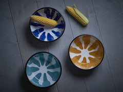 Kapka A Little Colour Big Yellow Enamel Salad Bowl
