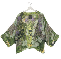 One Hundred Stars Hydrangea Lime Green Kimono