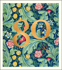 Pigment William Morris Age 80 Card