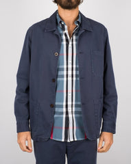 Portuguese Flannel Labura Jacket - Navy