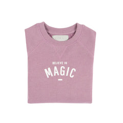 Bob & Blossom - Violet 'Believe in Magic' Sweatshirt