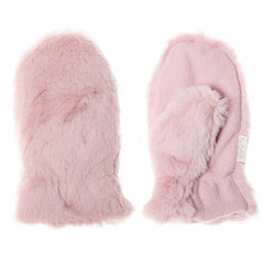 Rockahula Kids Teddy Fur Mittens Dusky Pink