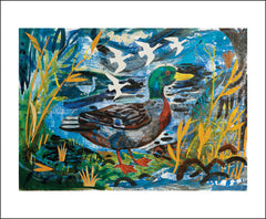 Art Angels - Mallard Watching by Mark Hearld
