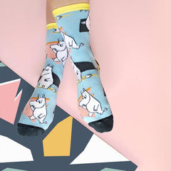 House of Disaster Moomin Abstract Printed Socks