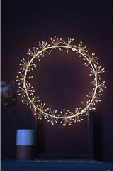 Lightstyle London - Starburst Wreath White 35cm Mains Powered