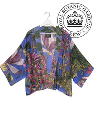 One Hundred Stars Magnolia Flower Purple Kimono