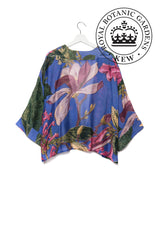 One Hundred Stars Magnolia Flower Purple Kimono