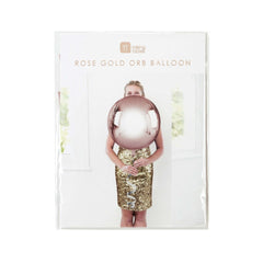 Rose Gold Orb Metallic Party Balloon