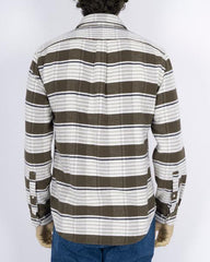 Portuguese Flannel Moss Stripe Shirt