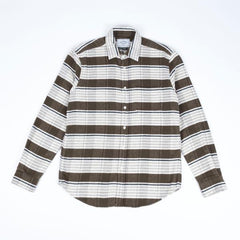 Portuguese Flannel Moss Stripe Shirt