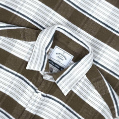 Portuguese Flannel Moss Stripe Shirt