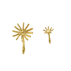 Alex Monroe Asymmetric Dandelion Fluff Earrings