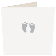 Baby Feet Greeting Card -Caroline Gardner