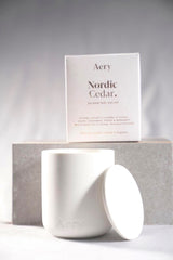Aery Nordic Cedar Scented Candle