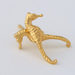 Alex Monroe Seahorse Stud Earrings