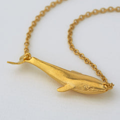Alex Monroe Blue Whale Necklace