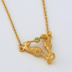 Alex Monroe Seahorse Companion Necklace