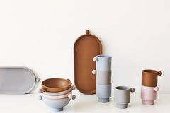 OYOY Mini Dusty Blue / Clay Tiny Inka Cup - Set of 2