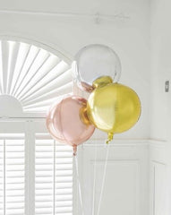 Rose Gold Orb Metallic Party Balloon
