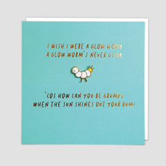 Redback Cards Glow Worm Pin Badge Card