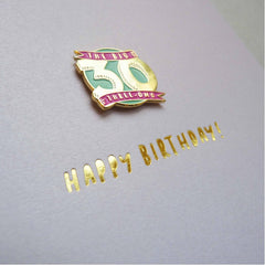 Age 30 Red Back Cards Piñata - With Enamel Pin