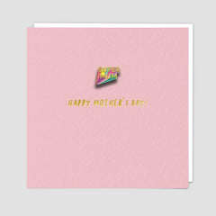 Redback Cards Super Mum Pin Badge Card