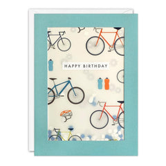 James Ellis Bikes Birthday Card with Paper Confetti