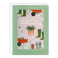 Gardening Father's Day Card with Paper Confetti By James Ellis