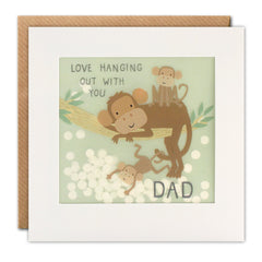 Dad Monkeys Shakies Card by James Ellis