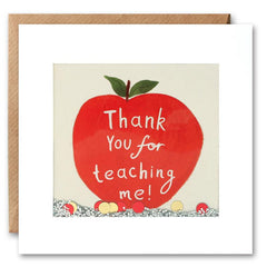 Thank You For Teaching Me Card with Paper Confetti by James Ellis