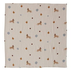 OYOY Mini Leopard Muslin Square - Set of 3