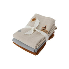 OYOY Mini Leopard Muslin Square - Set of 3