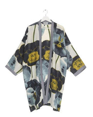 One Hundred Stars Pansy Collar Kimono