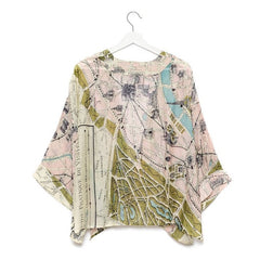 One Hundred Stars Paris Map Monuments Kimono