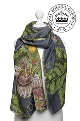 One Hundred Stars Passion Flower Grey Scarf