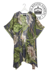 One Hundred Stars Passion Flower Grey Throwover