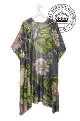 One Hundred Stars Passion Flower Grey Throwover