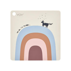 OYOY Mini Placemat Follow The Rainbow - Beige